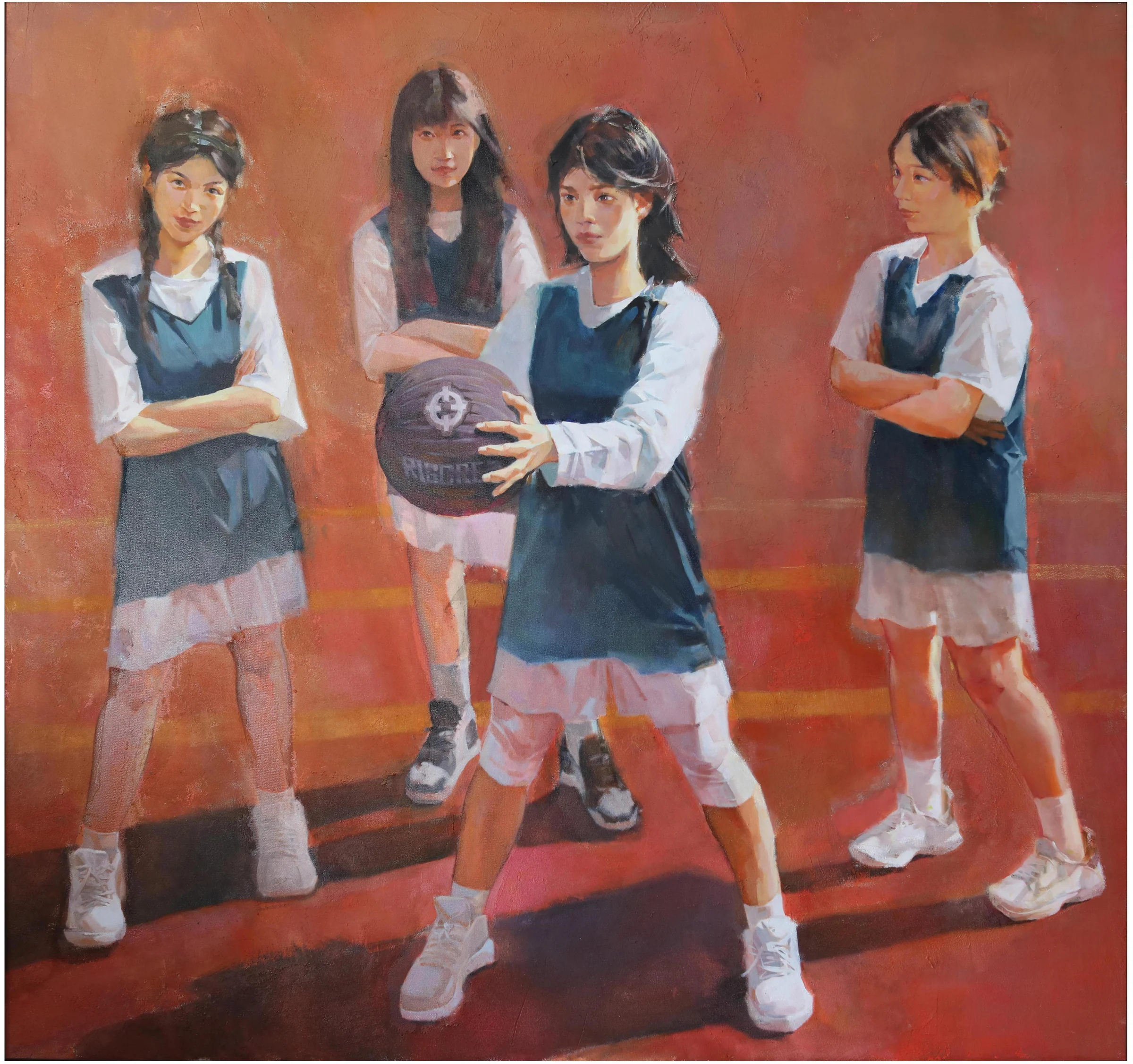 《焦点》，四位篮球队员人物画